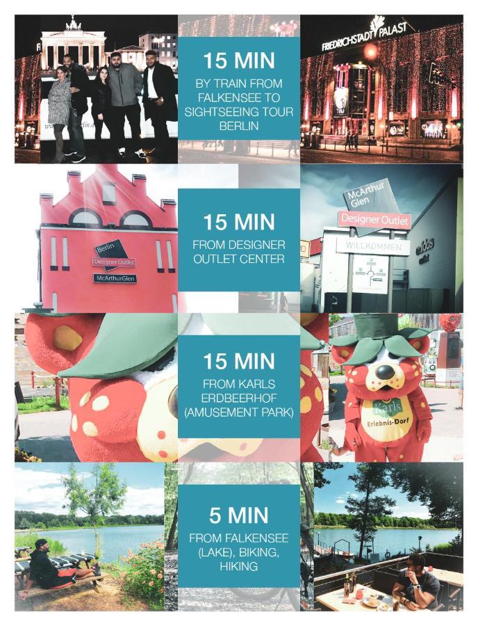 "Casa20200" 2 X Apartments Je 150Qm Fuer Business, Familien, Gruppen, Handwerker 15Min Von Berlin, Erdbeerhof, Outlet B5, 5Min Vom See Falkensee !! 2 Apartment Each 150Qm For Business , Families 15Min From Berlin!! المظهر الخارجي الصورة